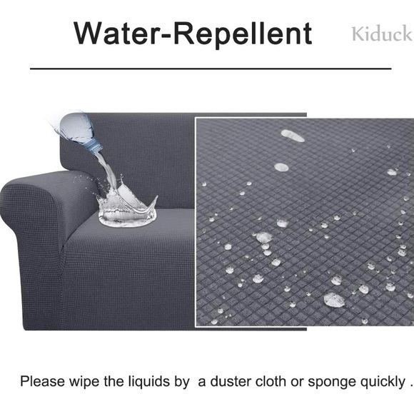 Kiduck Modern Waterproof Stylish Jacquard Pattern High Stretch Armchair Cover - Picture 2 of 6